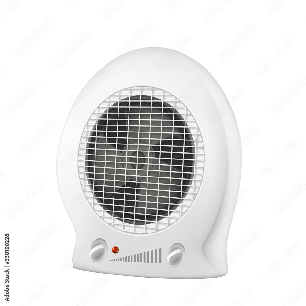 Electrical Air Heater Portable Appliance Vector. Plastic Compact Heater Fan With Temperature Control. Household Thermal Ventilator Equipment Concept Template Realistic 3d Illustration Electrical Air Heater Portable Appliance Vector. Plastic Compact Heater Fan With Temperature Control. Household Thermal Ventilator Equipment Concept Template Realistic 3d Illustration