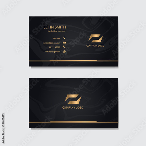 Modern business card template design. Vector illustration.