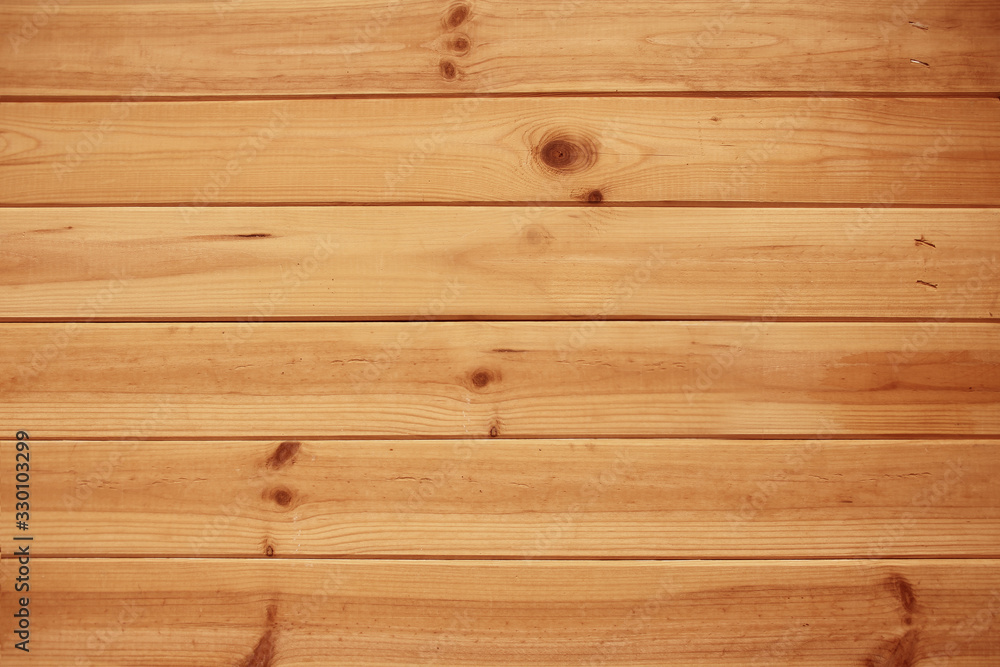 Fototapeta premium natural light wood texture, narrow boards, horizontal, close-up, copy space, postcard, background, for a designer