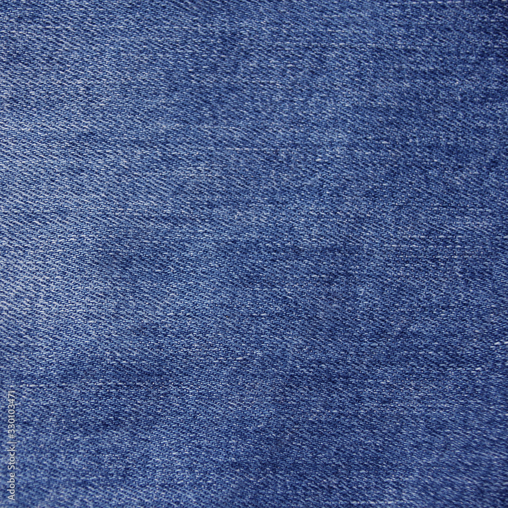 Naklejka premium denim blue fabric, texture, close-up, copy space
