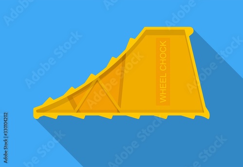 Wheel chock car parking brake loading dock equipment safety device truck prevent movement