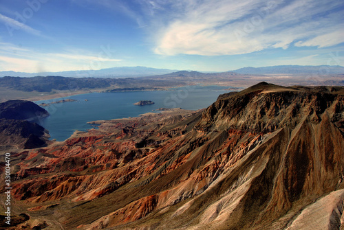 Lake Mead on the border of Arizona and Nevada USA North America