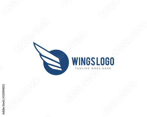 Wings Logo Icon Design Vector