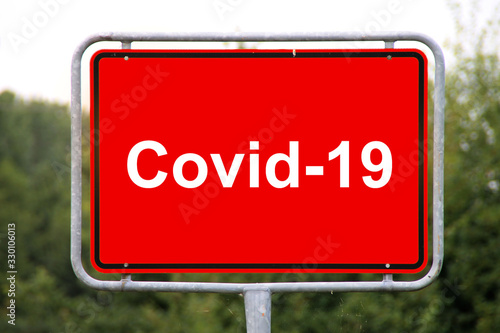 Eon Covid 19 Schild