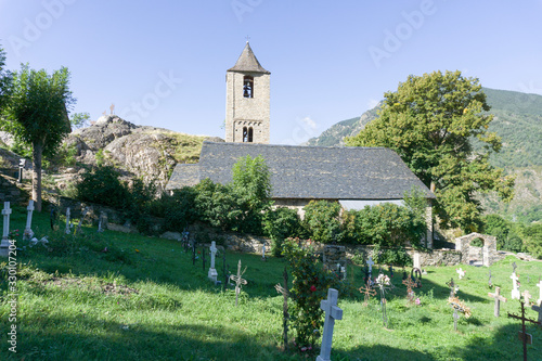 San Juan de Bohi romanesque church in Bohi Bohi valley Lleida Catalunya Spain photo