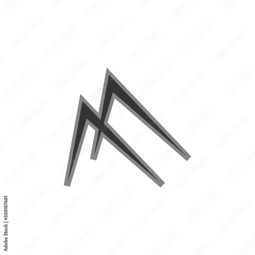 M or MX or AA letter logo design vector M or MX or AA letter logo design vector