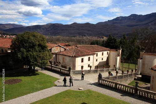 Casalzuigno, Varese / Italy - April 25, 2017: Villa Della Porta Bozzolo, Casalzuigno, Varese, Lombardy, Italy photo