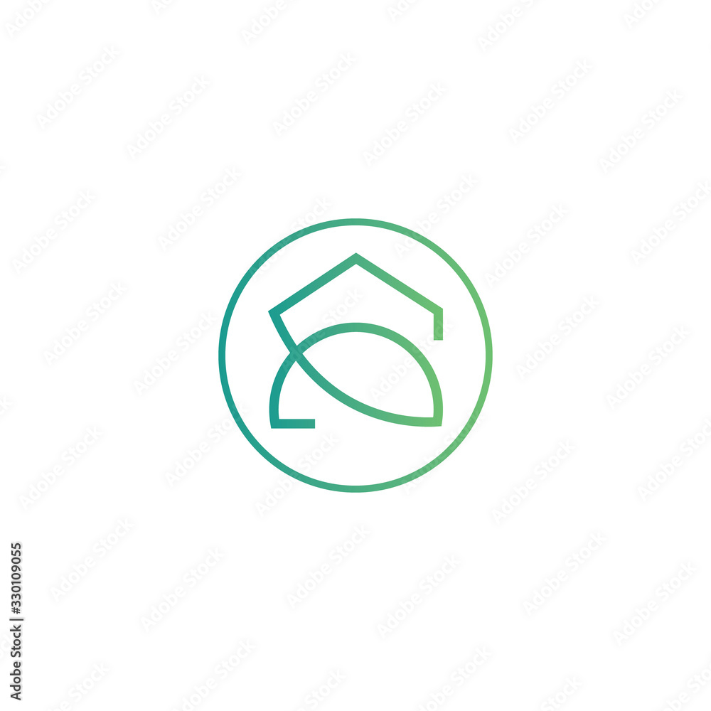 Environmental green Nature Logo Design Template. Environmental green Nature Logo Design Template.