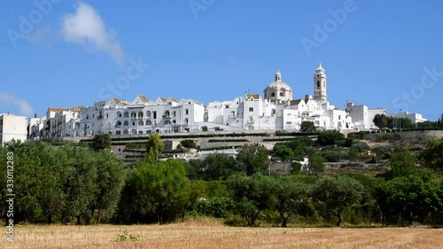 Panoramic view of Locorotondo. Puglia. Italy.
