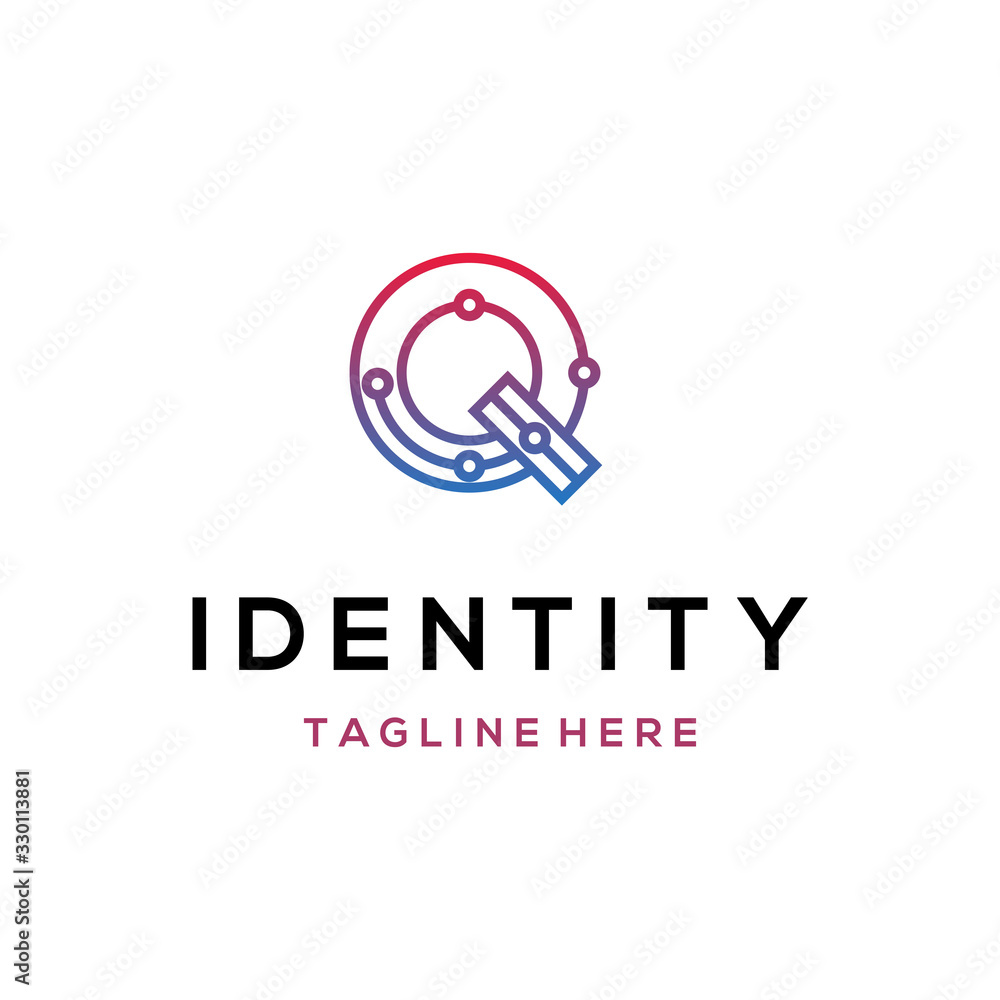 Letter Q Line Circuit Networking Abstract Creative Icon Modern Technology Logo Design Template Element Vector Letter Q Line Circuit Networking Abstract Creative Icon Modern Technology Logo Design Template Element Vector