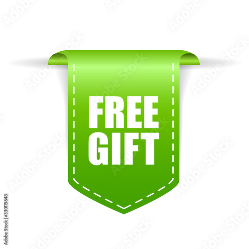 Free gift vector label