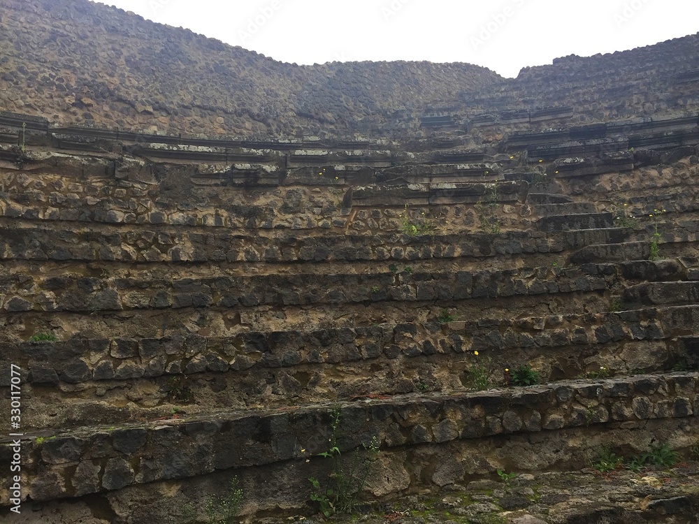 Theater stairs in Pompeii