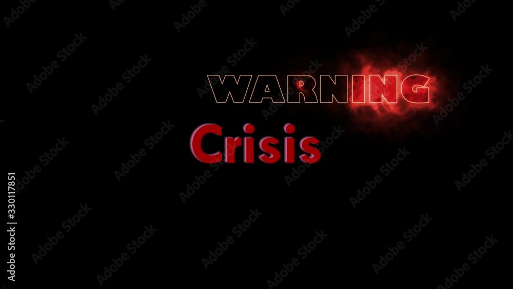 Concept of financial problems. Warning serious Crisis investment .Crisis concept. Concept of financial problems. Warning serious Crisis investment .Crisis concept.