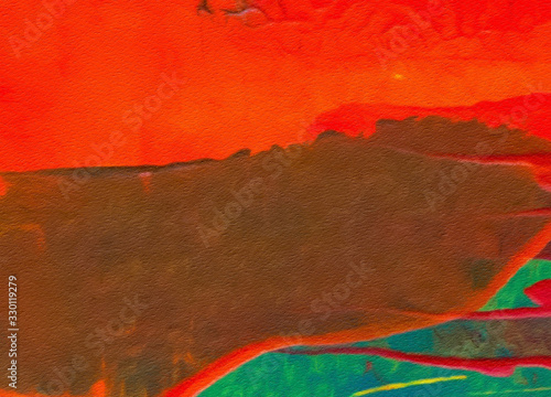 Multicolor brush strokes in oil structure. Grunge fine art mixed media texture. Artistic detailed background. Interesting designed pattern. Prints backdrop.