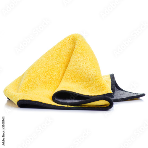 rag for the car on white background isolation photo