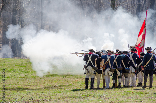 The reenactment of the Battle of Guilford Courthouse, in NC photo