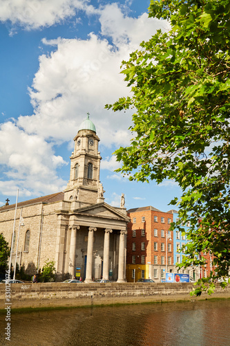 A view along the quays in Dublin City, Ireland