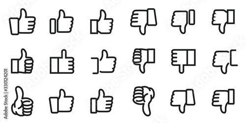 いいね　悪評価　アイコンセット