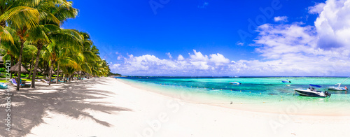Best tropical beach destination - paradise island Mauritius © Freesurf