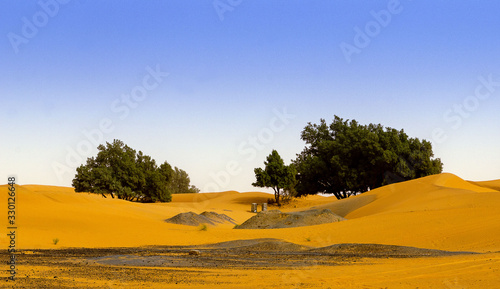 Fotografie sand desert sets in, pollution, sahara, morocco