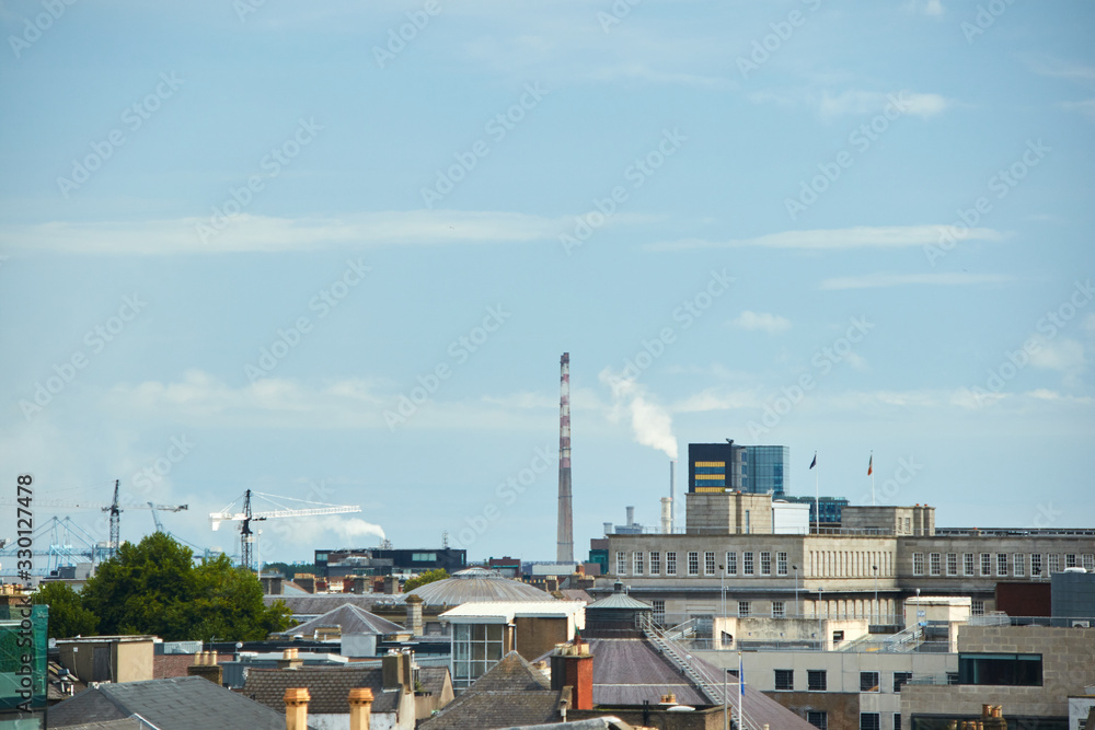 Skyline of Dublin City, Ireland