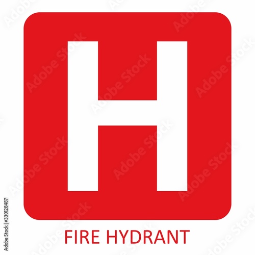 Red fire hydrant icon