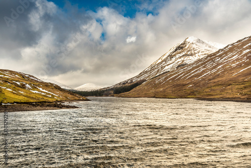Typical Scottish panorama view, mountains, Highlands, Scotland © hajdar