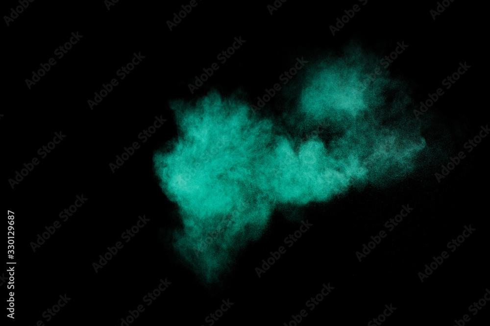 Aquamarine powder explosion Aquamarine powder explosion