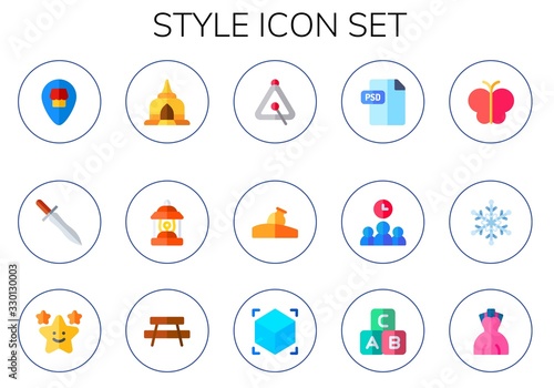 Modern Simple Set of style Vector flat Icons