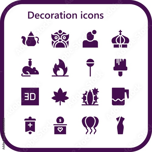 decoration icon set