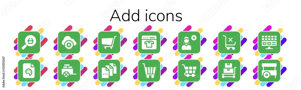 add icon set add icon set