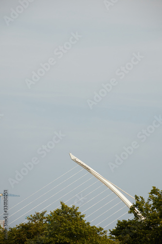 Photography Samuel Beckett Bridge in Dublin City, Ireland