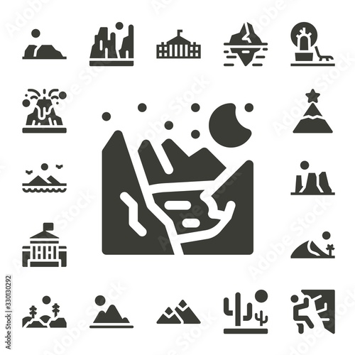 hill icon set