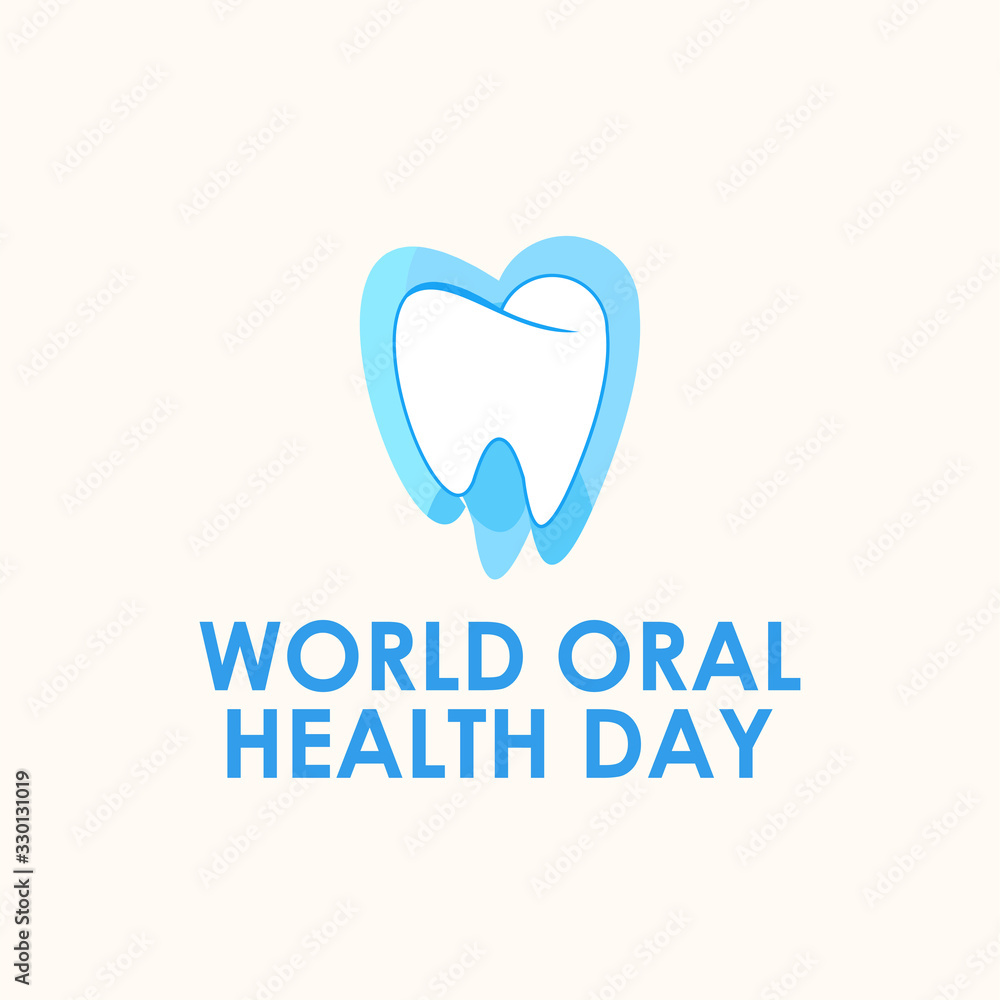World Oral Health Day Vector For Banner Print World Oral Health Day Vector For Banner Print