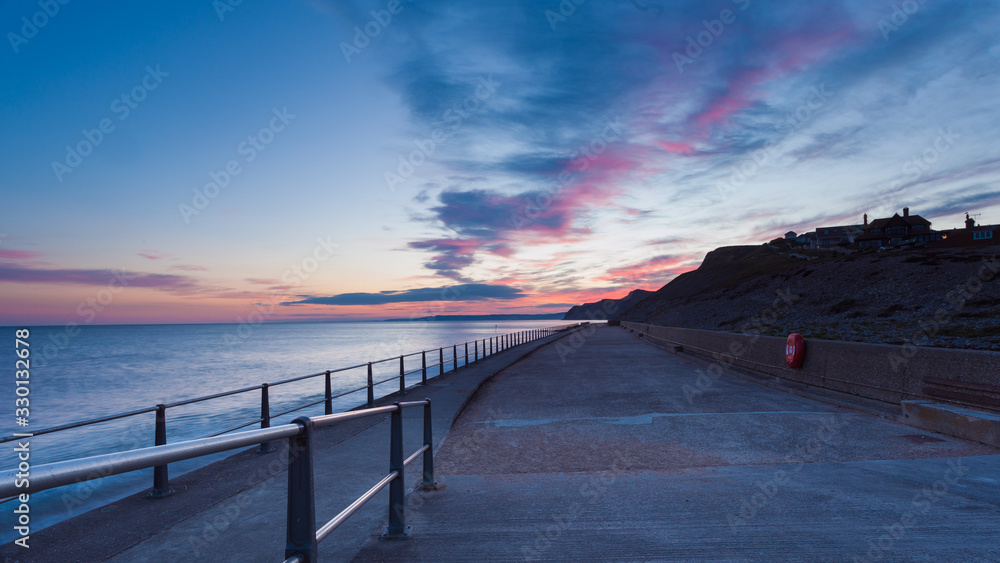West Bay Dorset at Sunset
