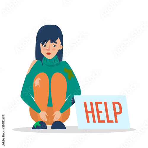 Help for homeless web banner design. Poor