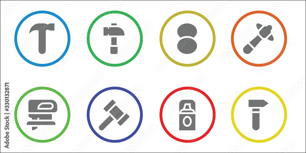 Modern Simple Set of handyman Vector filled Icons