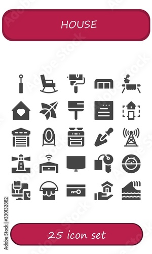 house icon set