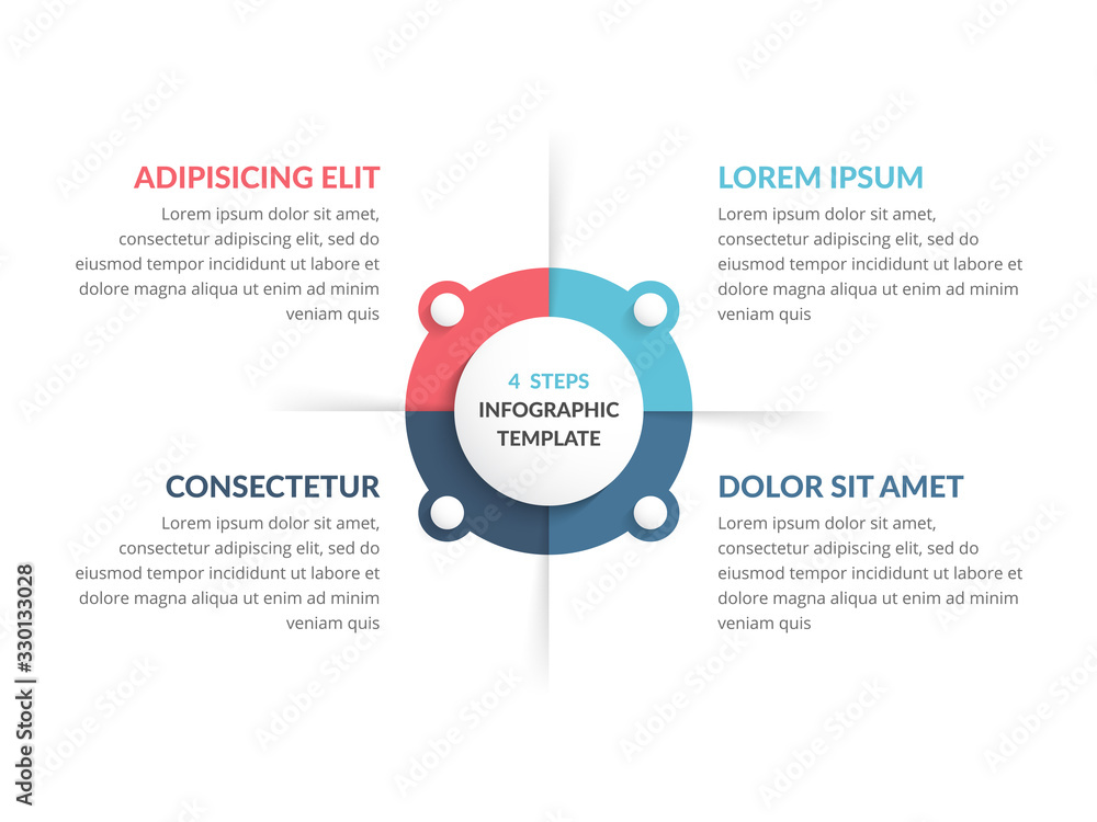Circle Infographics - Four Elements Circle Infographics - Four Elements