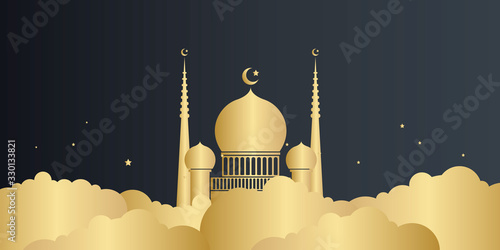 Modern islamic background ramadan kareem