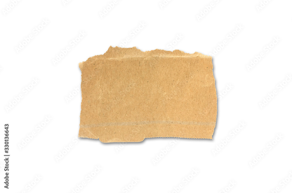 torn paper isolated on white background with clipping path.