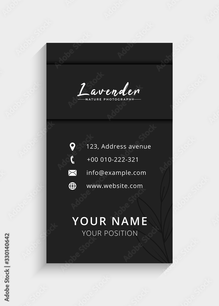 Business card template design - Vector Illustration