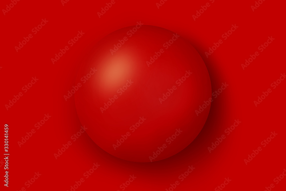 red ball on a red background red ball on a red background