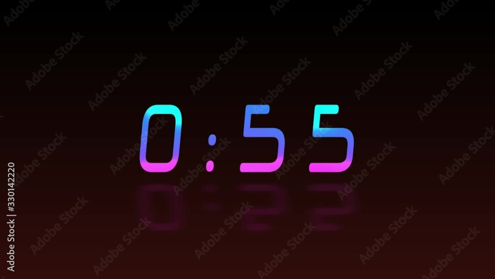 60-second color and shadow counter 60-second color and shadow counter