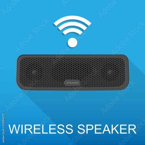 Portable Wireless Speaker Connect with Smartphone to Play the Music