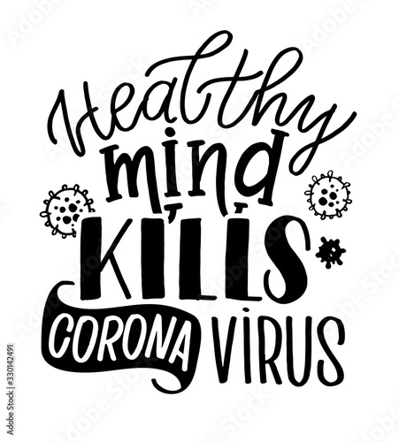 Coronavirus lettering protection banner. Pandemic stop Novel Coronavirus outbreak covid-19 2019-nCoV . Travel or vacantion warning.  Protective mouth cap mask.