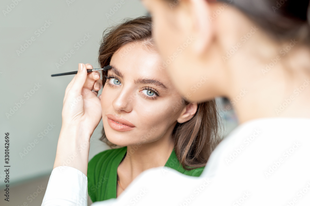 Obraz premium Eyebrows makeup of woman.