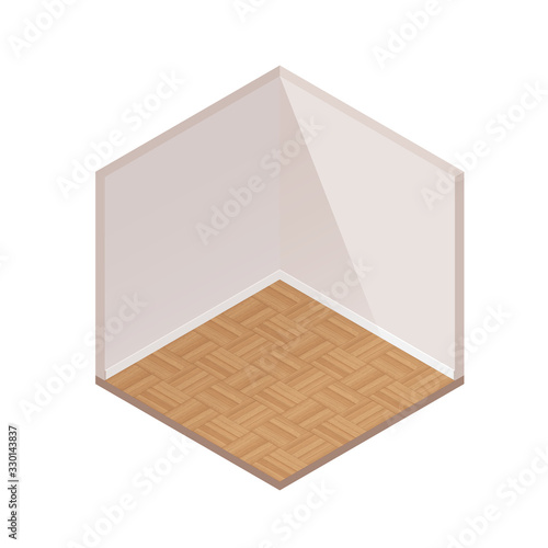 Isometric Empty Room