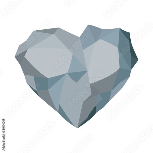Stone heart shap.