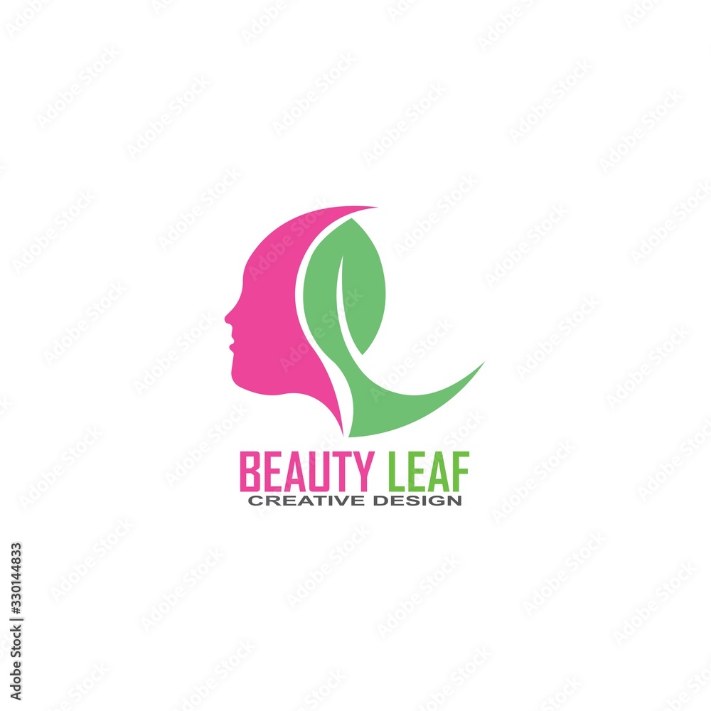 Fototapeta premium beauty salon logo design icon template